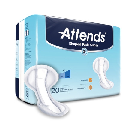 Pad, Attends Super Shaped (20/pk 4pk/cs) Pk - 20
