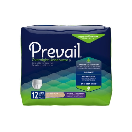 Underwear, Overnight Prot Prevail Xlg 58-68" (12/pk 4pk/cs) Pk - 12