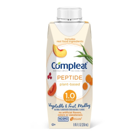 Compleat Peptide, 1.0 Cal Veg/fruit Medley 250ml (24/cs) Cs - 24