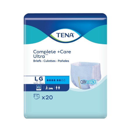 Brief,  Ultra Tena Complete +care Lg (20/pk, 4pk/cs) Pk - 20