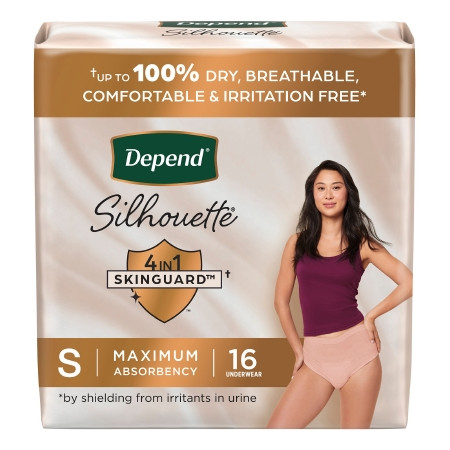 Underwear, Depend Silhouette Max Absrb Fml Sm (16/pk 2pk/cs) Pk - 16