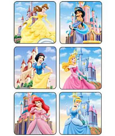 Stickers, Disney Princess Castles (90/pk) Pk - 90