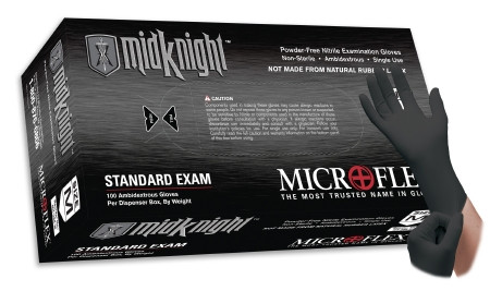 Glove, Exam Ntrl Lg N/s Blk (100/bx 10bx/cs) Bx - 1
