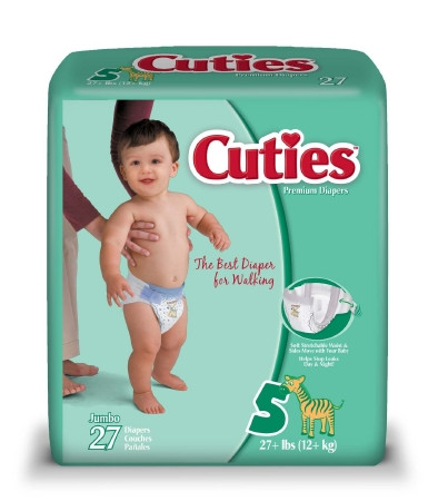 Diaper, Baby Cuties Size5 (27/pk 4pk/cs) Cs - 4