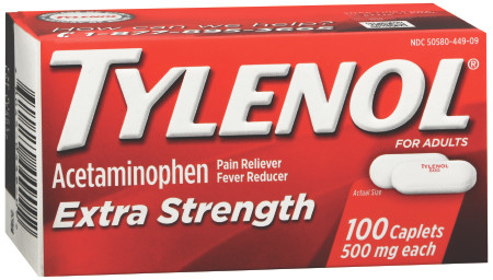 Tylenol, Cap Xs 500mg (100/bx 48bx/cs) Bx - 1
