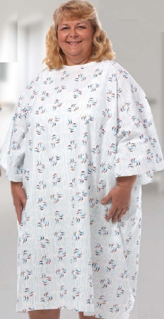 Gown, Full Back Raindrops Plus Ea - 1
