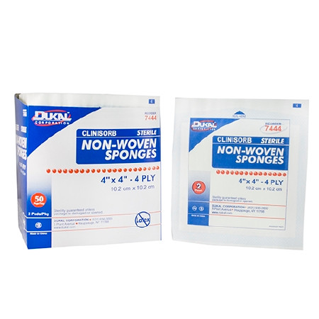 Sponge, N/wvn 4"x4" Str (2/pk 50pk/bx 12bx/cs) Bx - 50