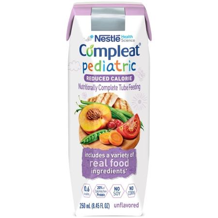 Compleat, Pediatric Lo Cal Unflav 250ml (24/cs) Cs - 24