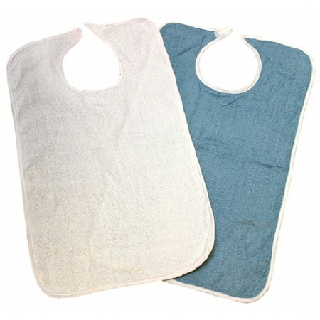 Bib, Adlt Terry Cloth Velcro Blue (12/dz 6dz/cs) Dz - 12