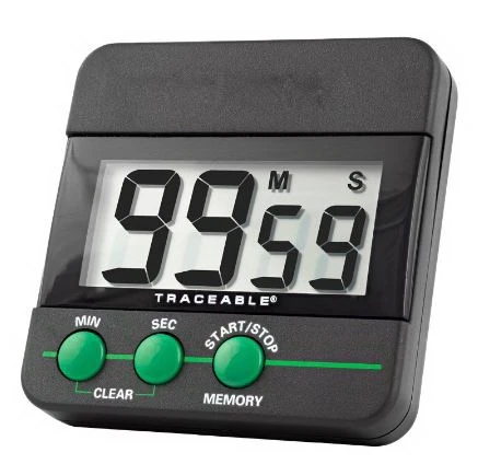 Timer 99m/59s Traceable Dig   Lg Display W/alarm Ea - 1