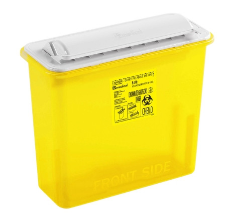 Container, Sharps Chemo Ylw 5.4qt Wall (12/cs) Cs - 12