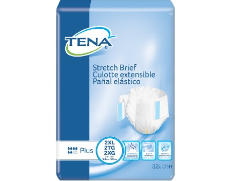 Brief, Tena Stretch Plus 2xlg (32/pk 2pk/cs) Pk - 32
