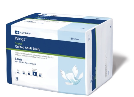 Brief, Wings Super Quilted Lg (18/bg 4bg/cs) Bg - 18