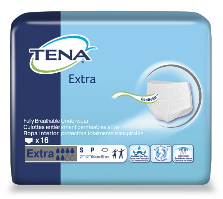 Underwear, Tena Protect Extra Sm (16/bg 4 Bg/cs) Bg - 16