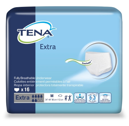 Underwear, Tena Prot Xtra Med (16/bg 4 Bg/cs) Bg - 16