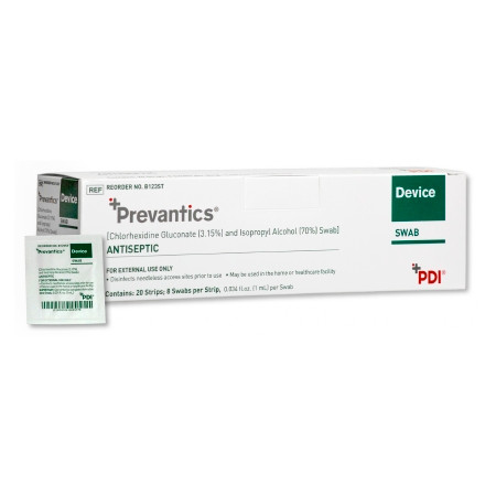 Swab, Device Prevantics Antiseptic 1ml (160/bx 10bx/cs) Bx - 160
