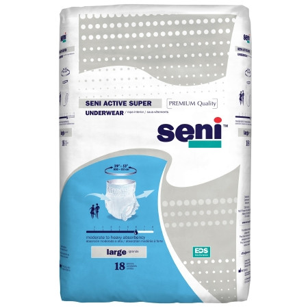 Underwear, Incont Active Superlg 39"-53" (18/pk 4pk/cs) Pk - 18