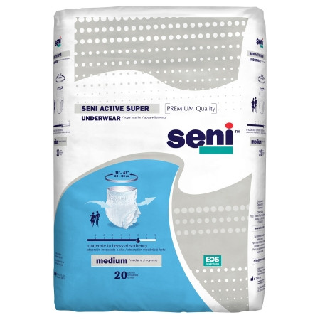 Underwear, Incont Active Supermed 31"-43" (20/pk 4pk/cs) Pk - 20