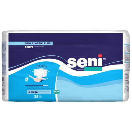 Brief, Incont Seni Classic Plus Xlg 55"-67" (25/pk 4pk/cs) Pk - 25