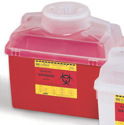Container, Sharps Nest Clr Open 14qt Ea - 1