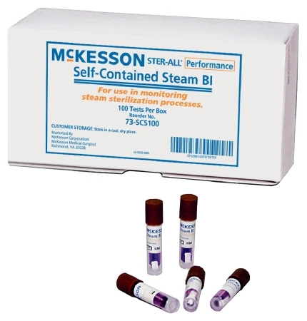 Indicator, Biological Steam Slf-contain(100/bx 4bx Bx - 100