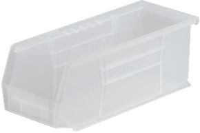 Bin, Storage Semi Clr 10 7/8"x4 1/8"x4" (12/ct) Ea - 1
