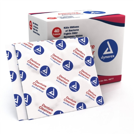 Cleanser, Denture Antibacterial Tabs (40/bx 24bx/c Bx - 40