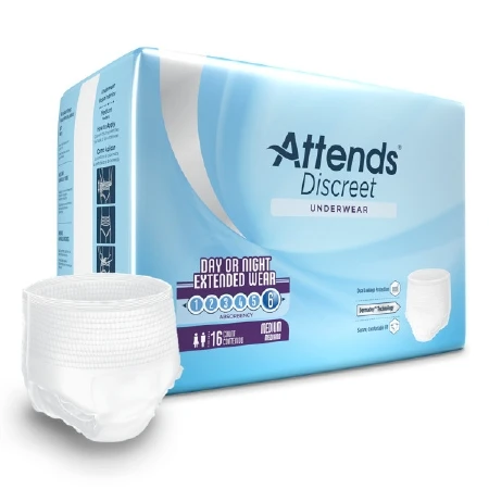 Underwear, Incont Overnight Super+  Med (16/bg 4bg/cs) Bg - 16