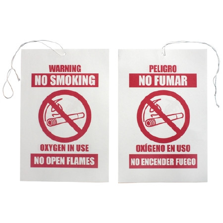 Sign, Oxygen In Use "no Smoking" (50/pk) Pk - 50