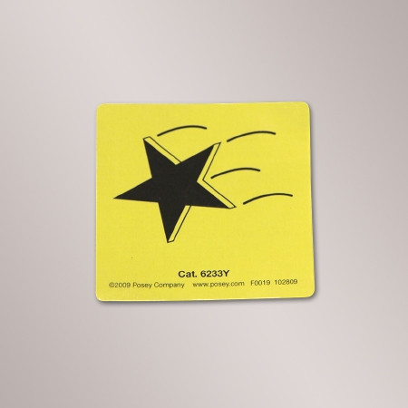 Magnet, Pt Falling Star Ylw 3x3 (1dz/bx) Dz - 12
