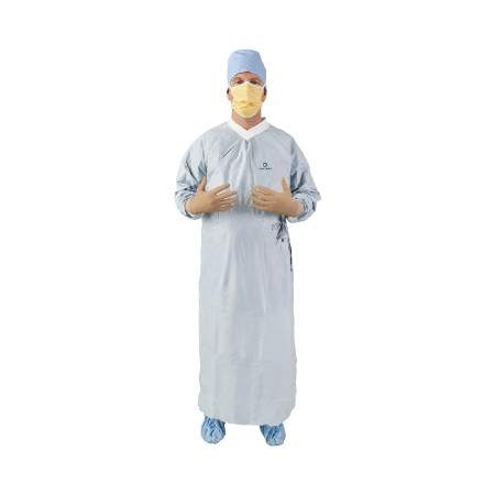 Gown, Surg Aero Chrome Aami 4 Str Slvr Lg (32/cs) Cs - 32