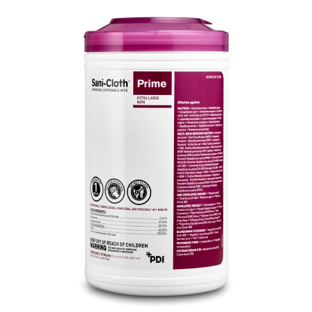 Wipe, Germicidal Prime Disp Xlg  7.5"x15" (70/cn 6cn/cs) Cn - 70