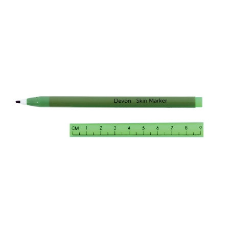 Marker, Skin W/rlr Labels (25/bx) 160-rl              Kendal Bx - 25