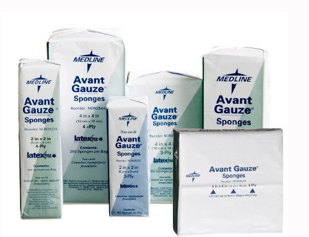 Sponge, Gze Avant 4"x4" 4ply N/s (200/bg 10bg/cs) Bg - 200