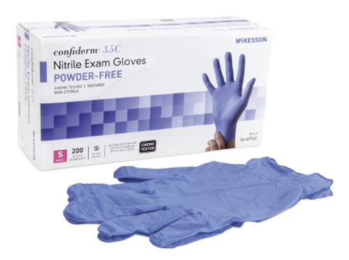 Glove Exam Nitrl 3.5c Pf Blu Sm (200/bx) Bx - 200