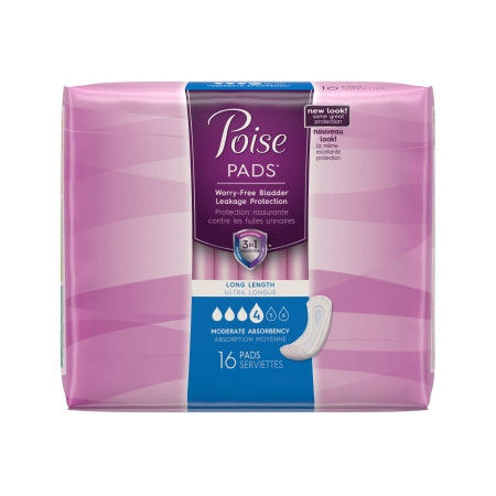 Pad, Poise Moderate Xlong (16/pk 6pk/cs)              Kimpro Pk - 16