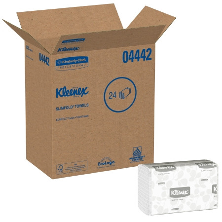 Towel, Kleenex Slimfold Wht (90/pk 24pk/cs) Kimclk Cs - 24