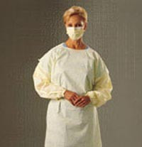 Gown, Univ Elas Cuff Ylw Med-lg (10/pk 10pk/cs) Pk - 10