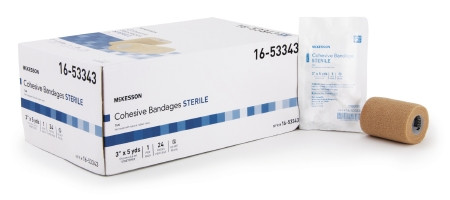 Bandage, Cohesive Str Lf Tan 3" (24/cs) Ea - 1