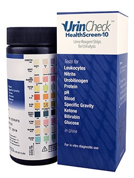 Test Strip, Urinalysis Healthscreen (100/bt) Bt - 100