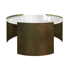 Worlds Away Brando Oval Coffee Table Antique Brass – CLAYTON GRAY HOME