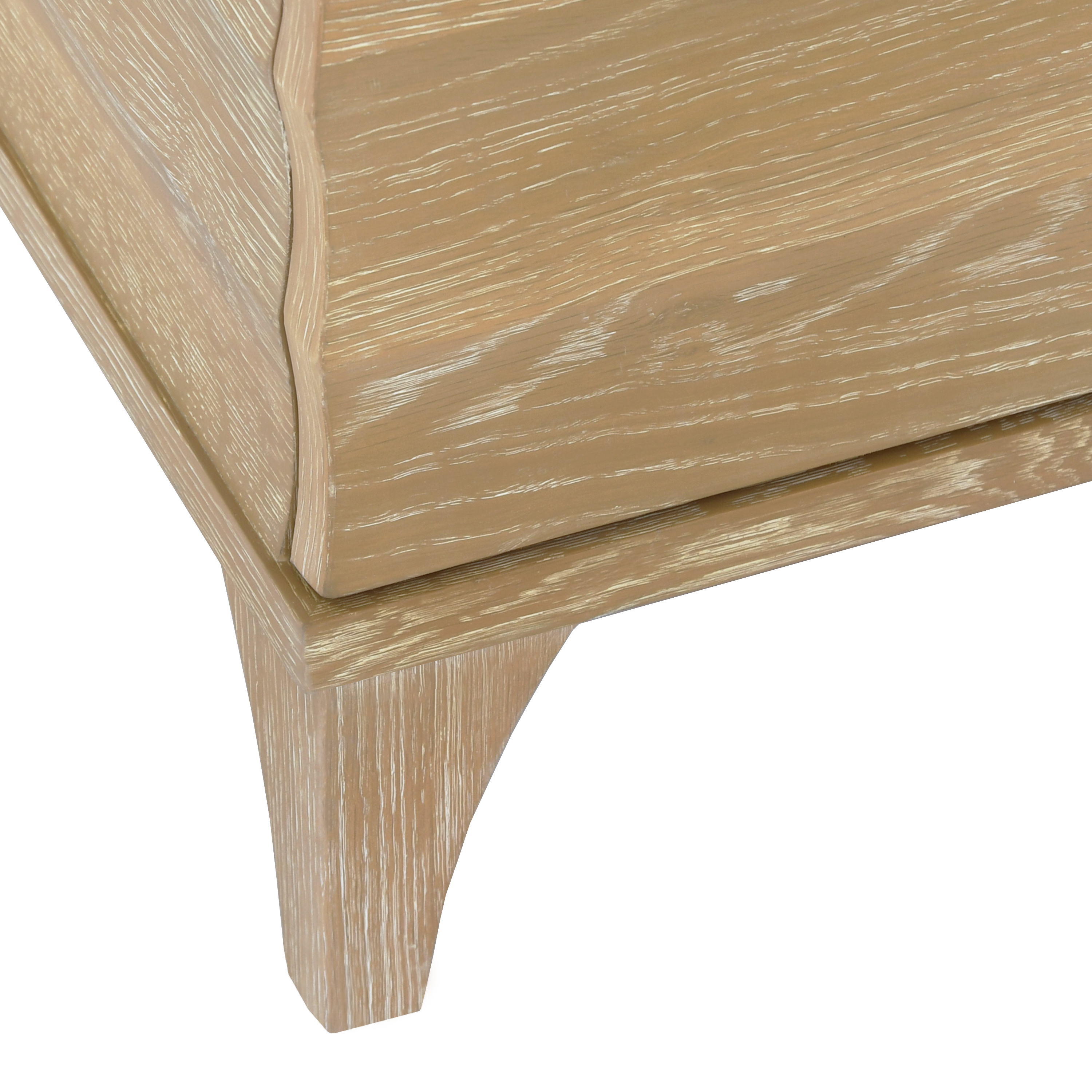 36.5" Rhodes CO Single Bathroom Vanity in Cerused Oak with Carrara Marble Vanity Top and Porcelain Sink