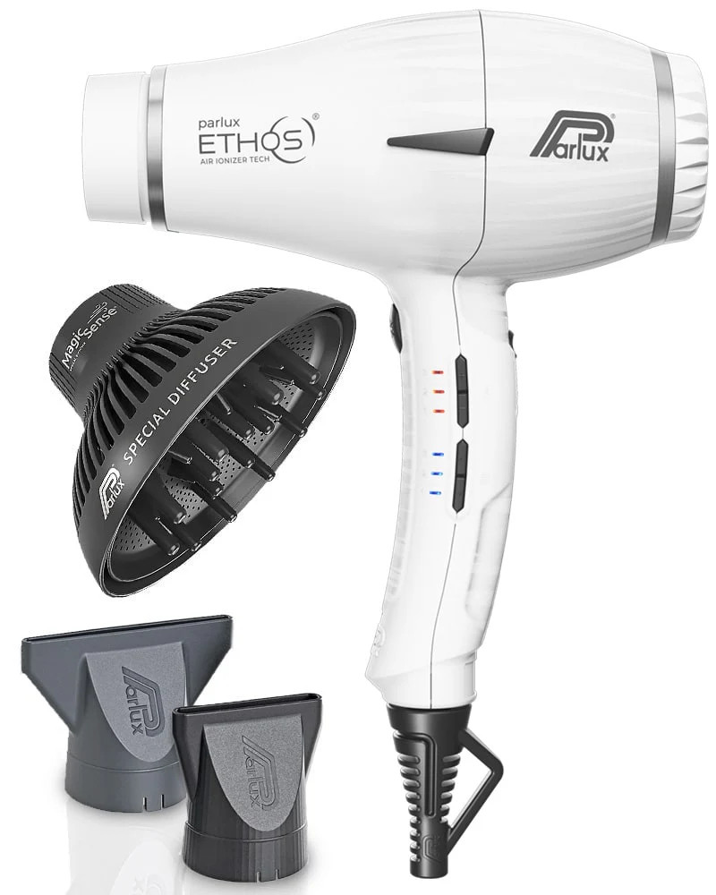 Parlux Ethos plus Magicsense Dryer - Matte White - Brushes & More