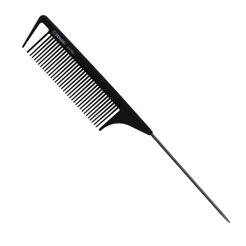Sensei Via - Low Tension Wide Metal Tail Comb Carbon Sensei Via - Low Tension Wide Metal Tail Comb Carbon