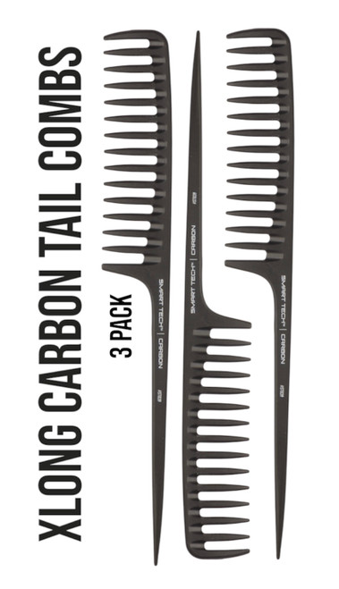Carbon Comb X-Long Tail - 3 Pack