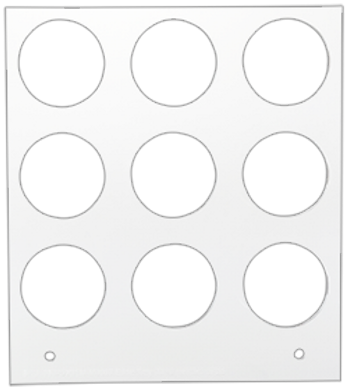Primera Eddie Manual Tray 30mm 9 Circles (53259DTM-M0007)