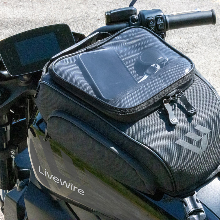 LiveWire ONE Tank Bag Rear Shot Pocket