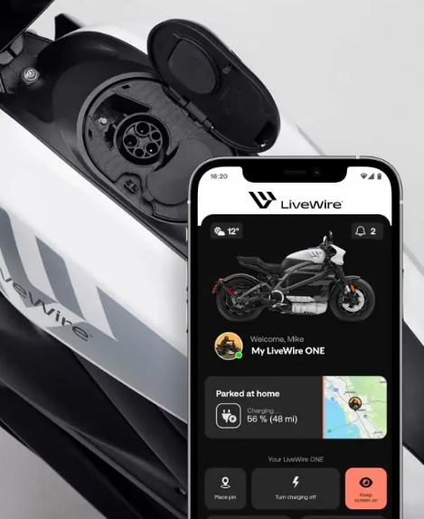 The free LiveWire Connect mobile app