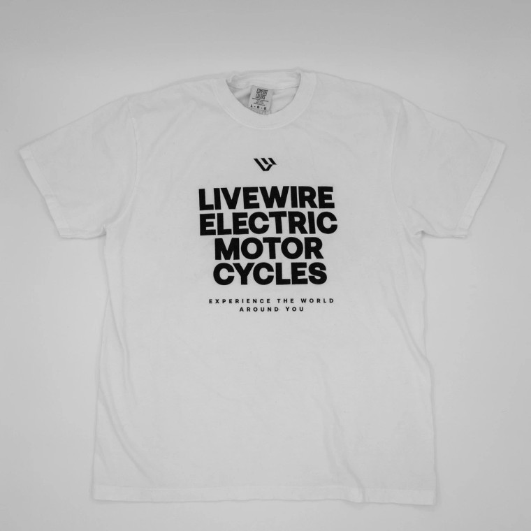 LiveWire Shop Tee - White