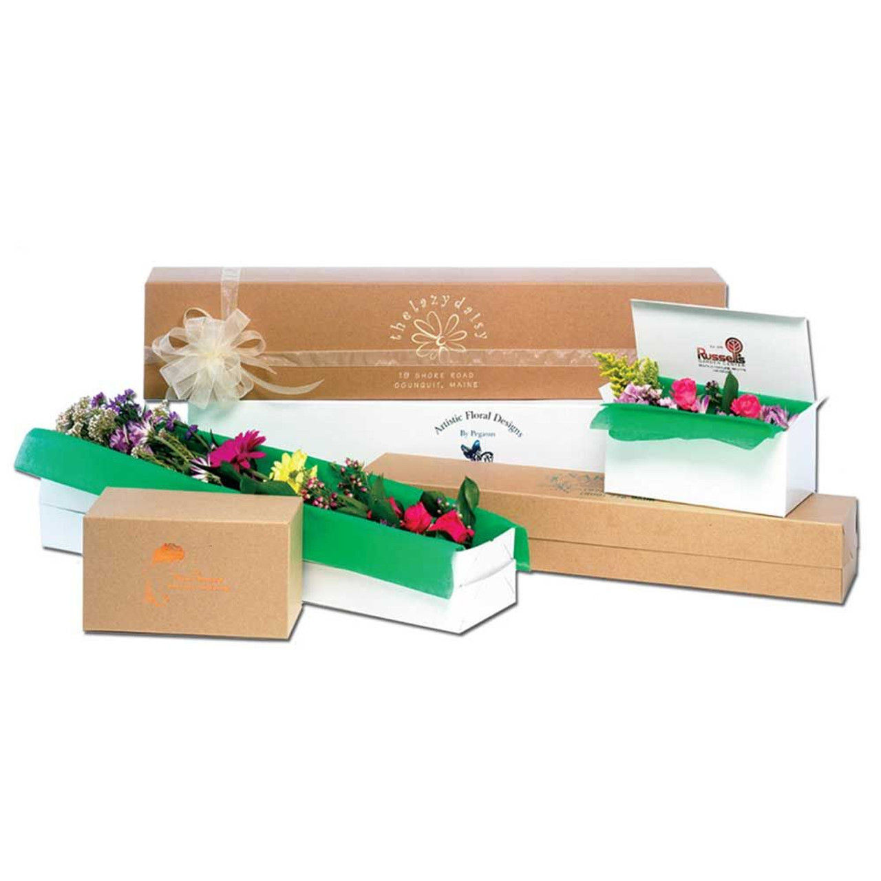 1 & 2 Piece Flower Boxes - Mid Atlantic Packaging